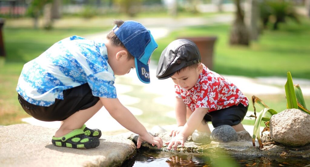 Kinderen zomervakantie buiten